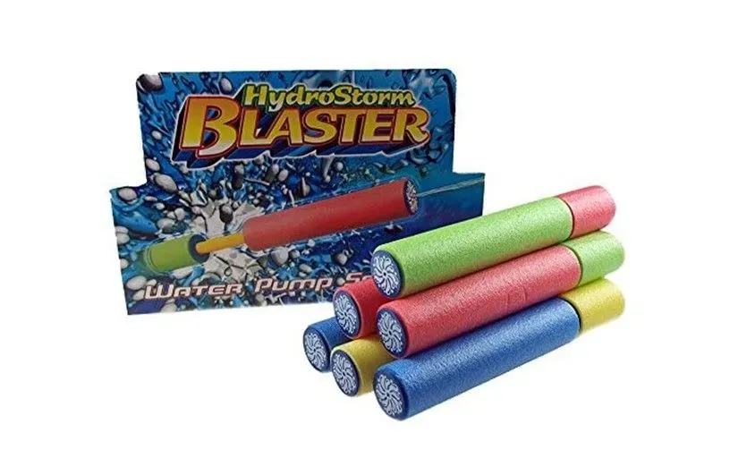 Set of colorful foam water blaster for the water gun.