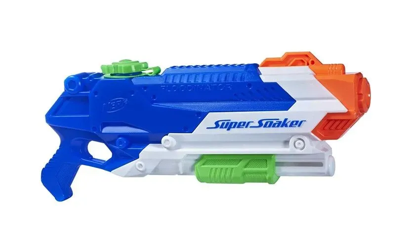Safe and colorful soaker floodinator gun.