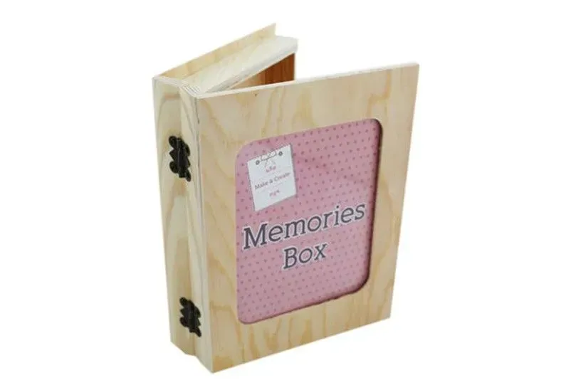 Durable and unique wooden memories box for keeping the exciting milestone.