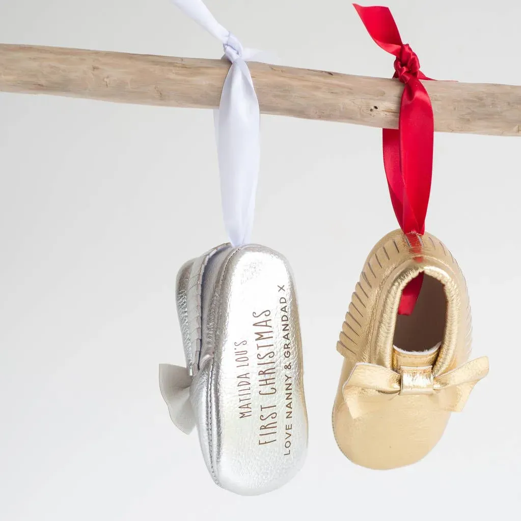 Oh So Cherished First Christmas Bootie Tree Decoration