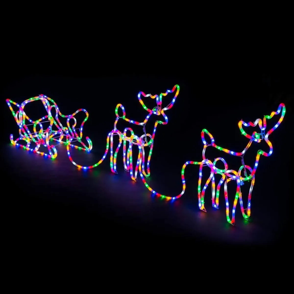 Christow LED Reindeer Sleigh Lights