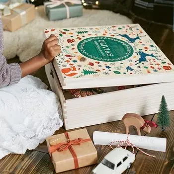 The Letteroom Personalised Festive Woodland Christmas Eve Box