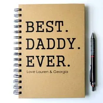 Personalised Daddy Notebook - The Alphabet Gift Shop