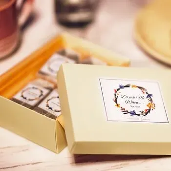 'Drink Me When' Personalised Message Tea Gift Set - Aphrodite & Ares