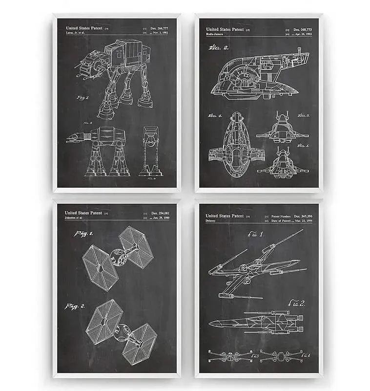 Star Wars Patent Prints Art - Magic Posters