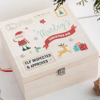 Funky Laser Personalised Children's Santa Christmas Eve Box.