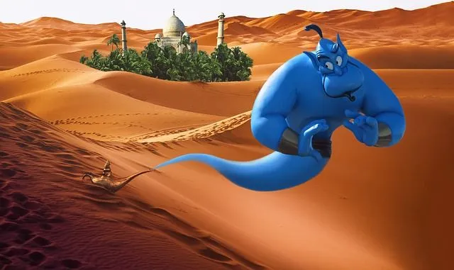One of the most well-known genies is the genie from Aladdin.