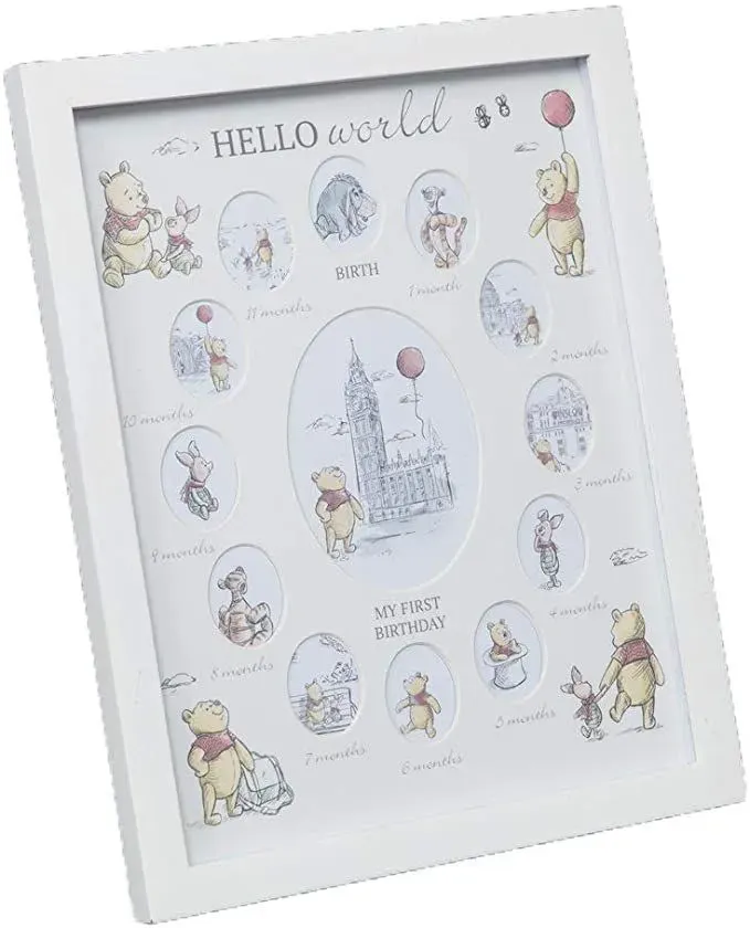 Disney Christopher Robin Winnie The Pooh My First Year Photo Frame.