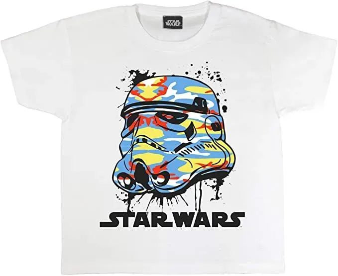  Star Wars Stormtrooper Bright Camo Helmet T-Shirt.