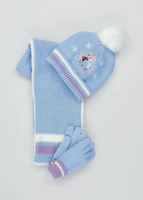 Kids Disney Frozen 2 Hat Scarf & Gloves Set - Matalan