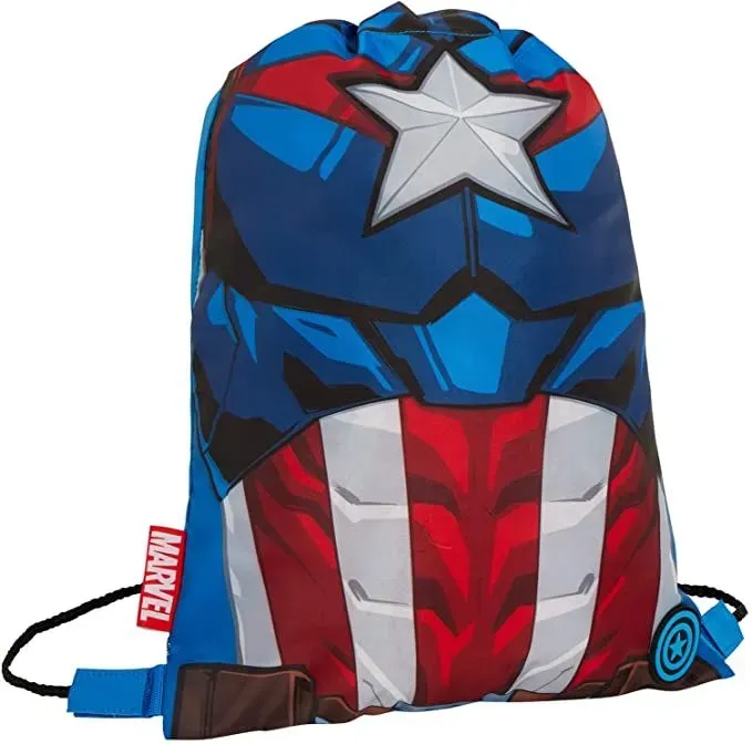 Marvel Captain America Drawstring Gym Bag.