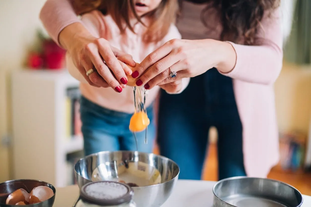 Cooking with the kids can be a really fun activity, as well as being good for their learning and development.