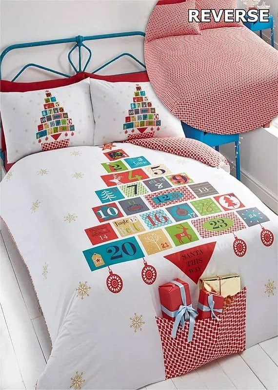 CHRISTMAS DUVET COVER SETS XMAS BEDDING KIDS TODDLER & ADULTS SINGLE DOUBLE KING