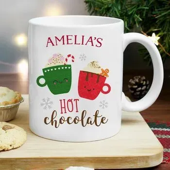 Sassy Bloom Personalised Christmas Eve Hot Chocolate Mug.