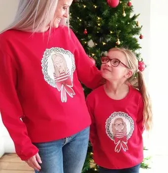 Syd&Co Personalised Wreath Family Christmas Jumper