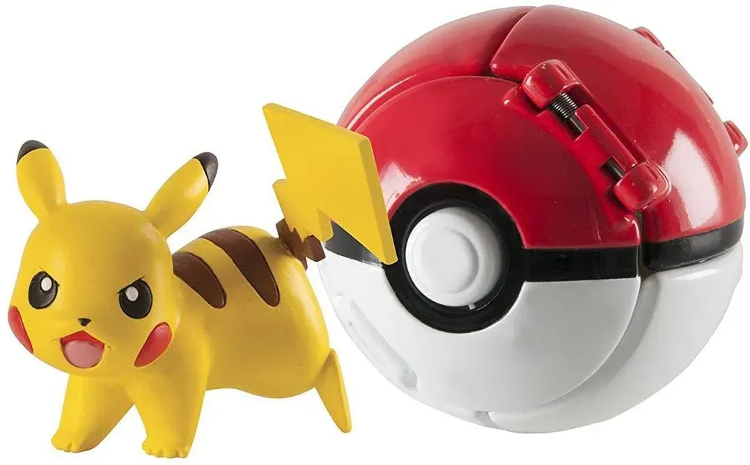 AHERIC Pokémon Throw N Pop Great Ball With Pokémon Figures.
