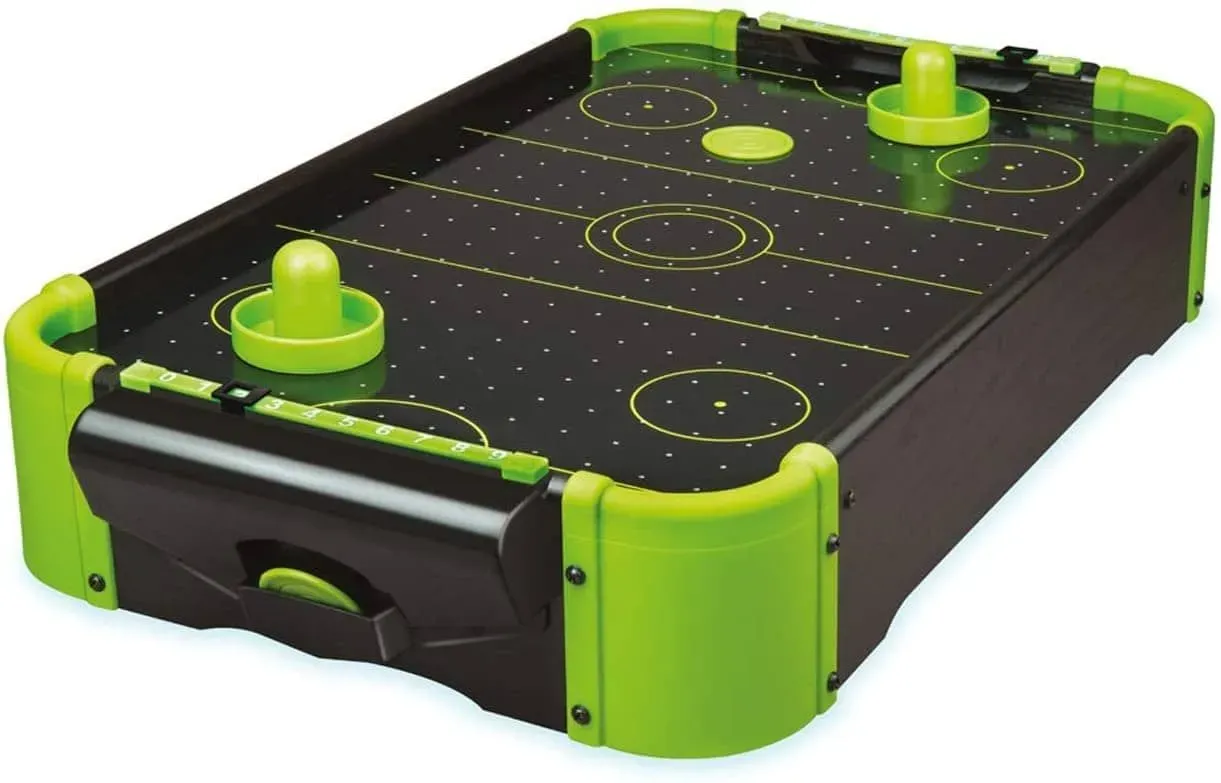 FunTime Gifts Neon Table Top Air Hockey Game