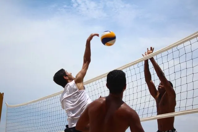 Volleyball is very popular among boys.