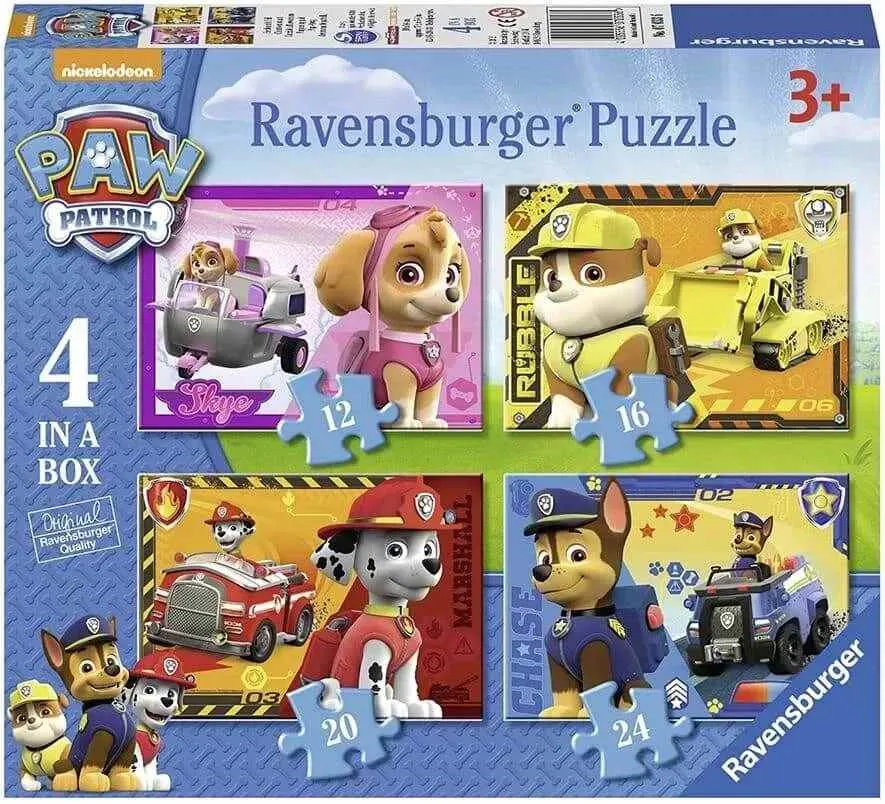 Ravensburger '4 In A Box' Paw Patrol Puzzle