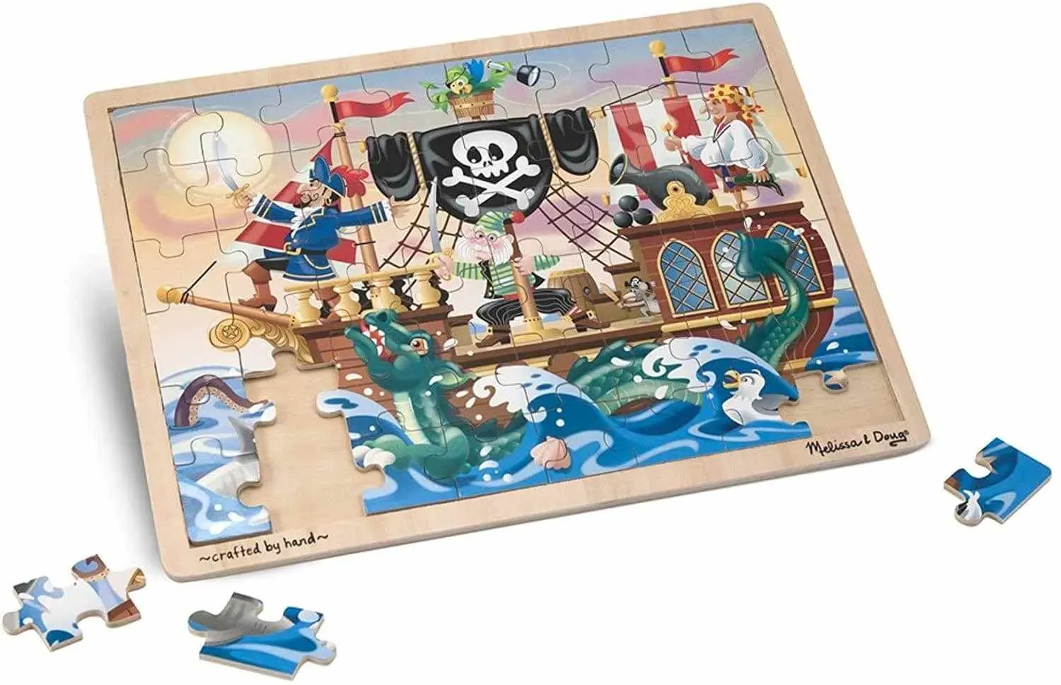 Melissa & Doug Wooden Pirate Adventure Puzzle