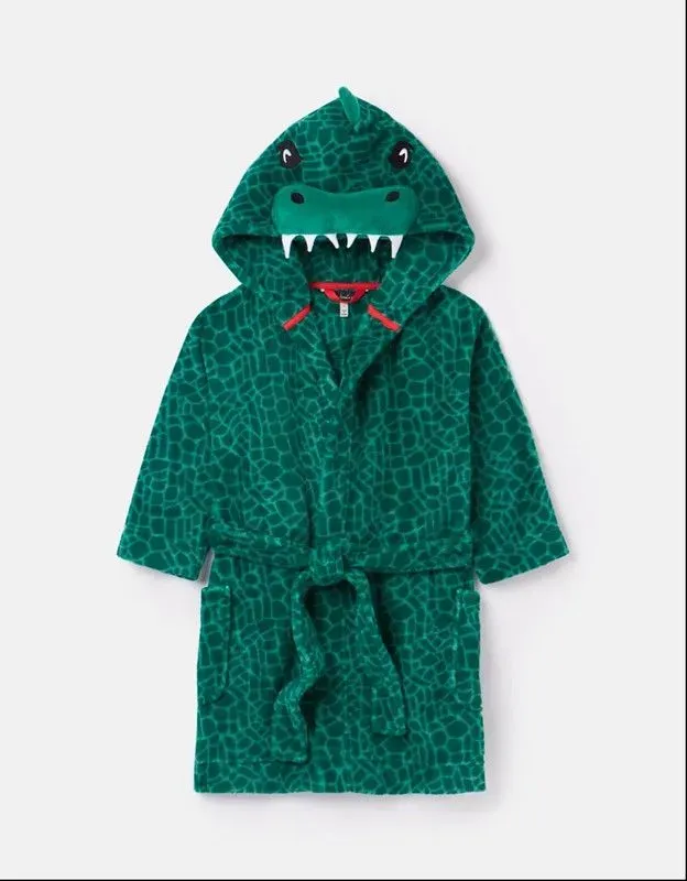 Joules Mark Printed Fleece Character Dressing Gown.