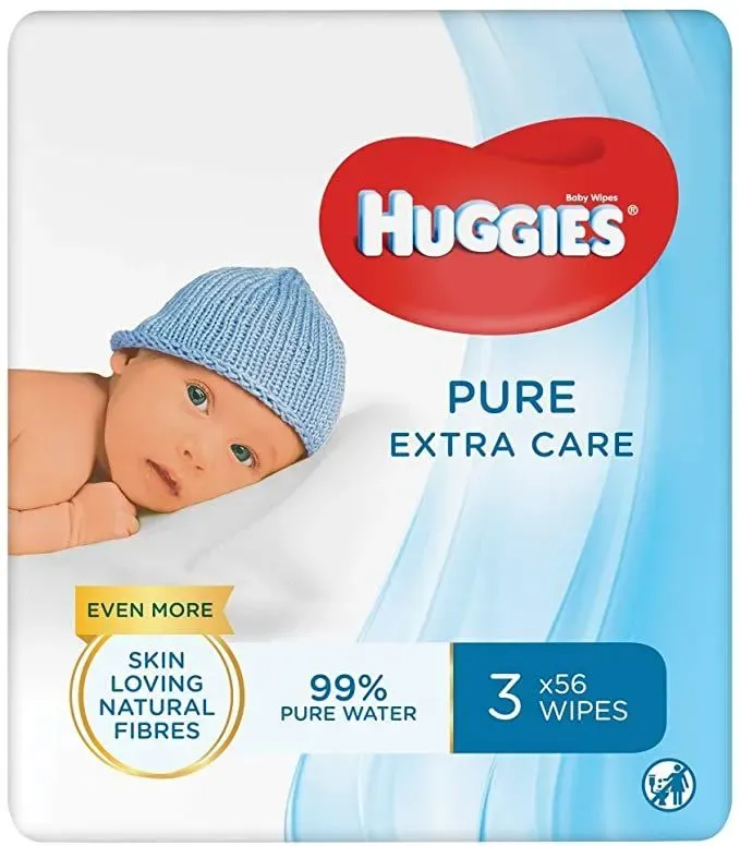 Huggies Pure Extra Care Wipes.