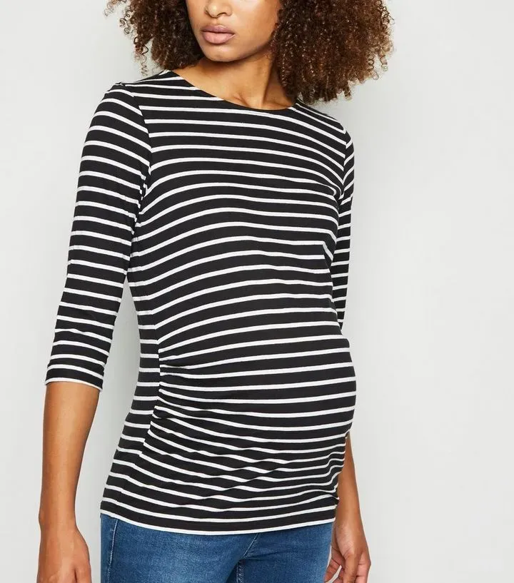 New Look Maternity Striped T-Shirt