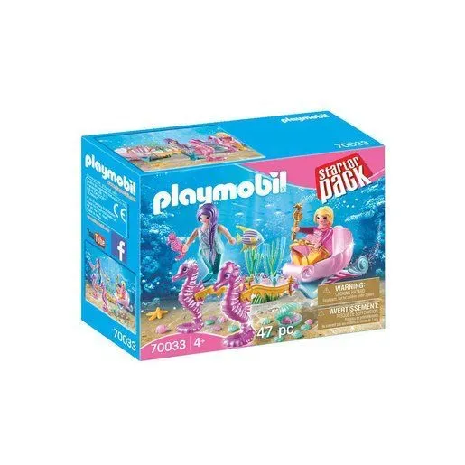 Playmobil Mermaids Seahorse Carriage Set