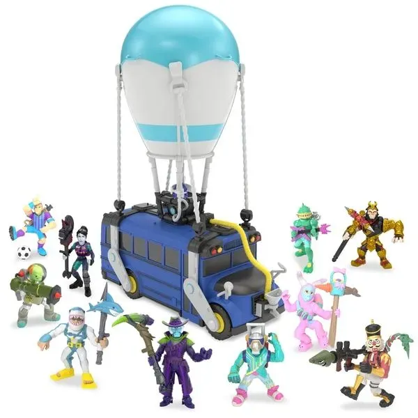 Fortnite Battle Royale Collection Battle Bus Deluxe Edition With 10 Figures.