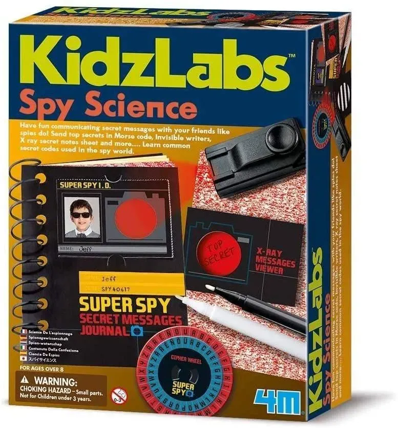 4M Spy Science Secret Message Kit.
