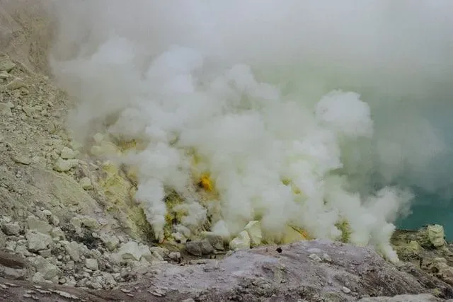 Sulfur can be found in volcanic eruptions.