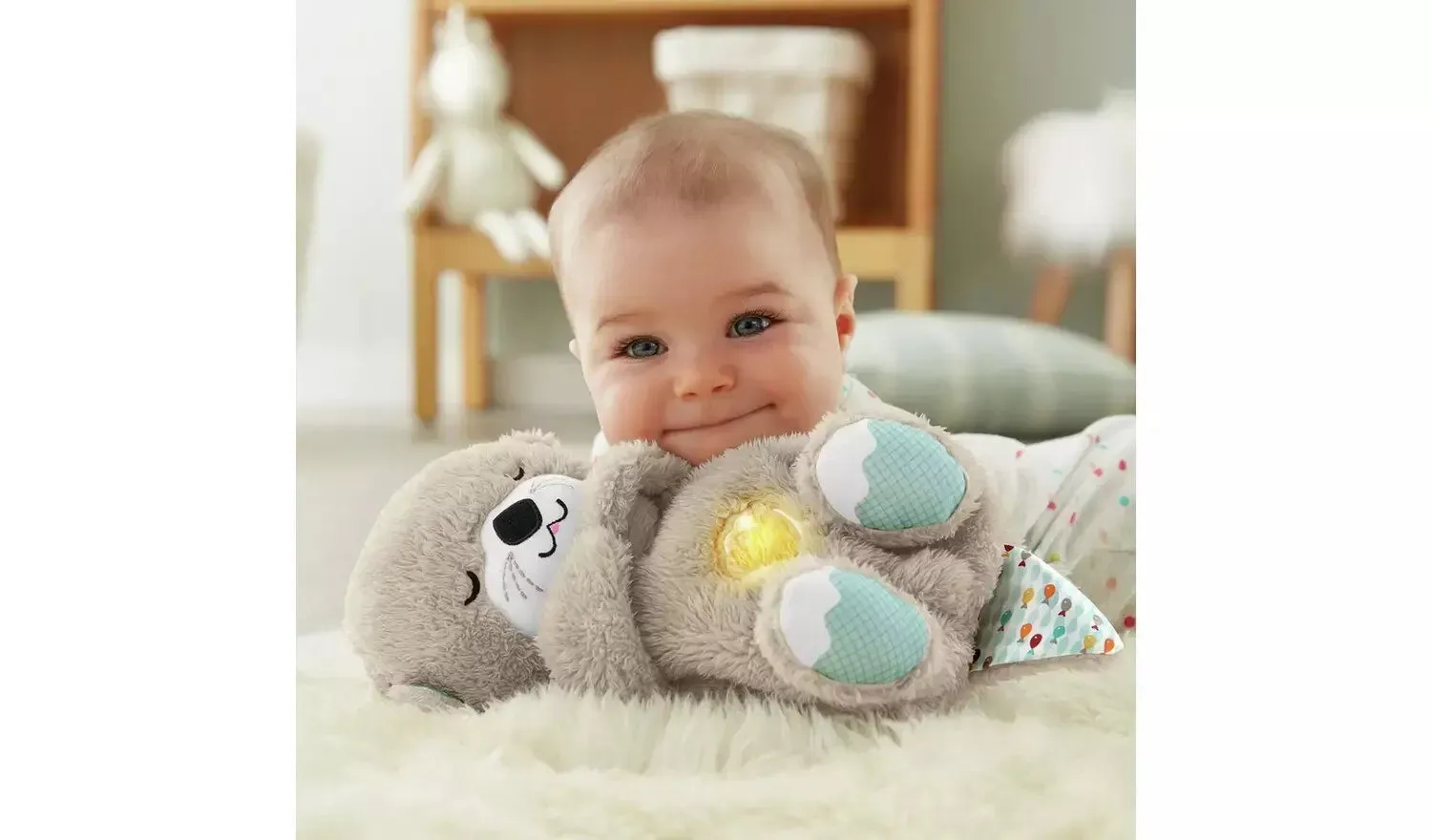Fisher-Price Soothe'n Snuggle Otter Baby Toy.