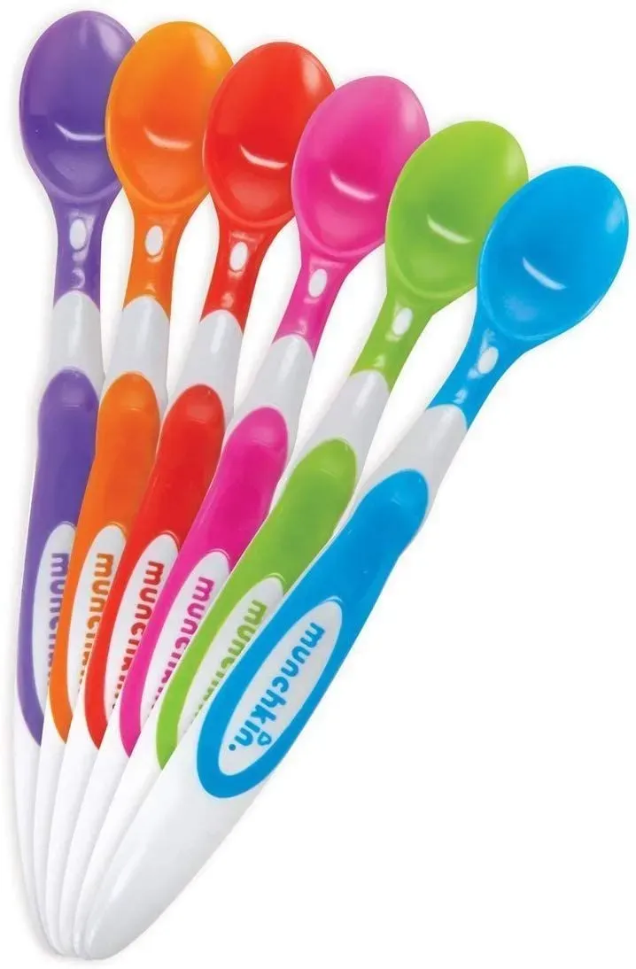 Munchkin 6 Soft-Tip Infant Spoons.