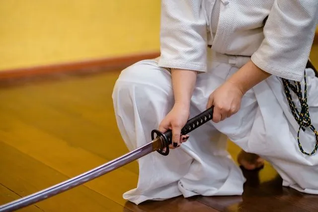 A Japanese sword should be handled with caution and safety at all times.