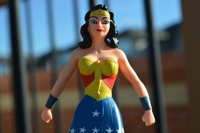 A 'Wonder Woman' figurine is a great toy to have.