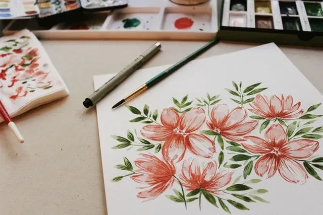 Watercolor gives an aesthetic effect on paintings.