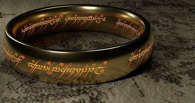 The all powerful ring from J.R.R. Tolkien's 'Lord Of The Rings'.