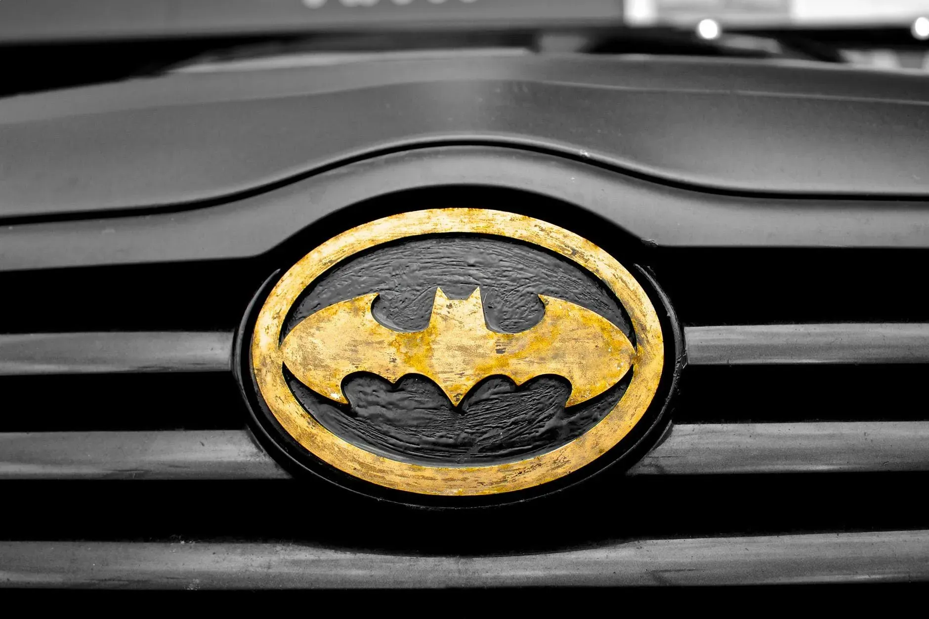 The Batman symbol is iconic.
