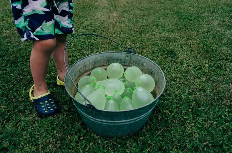 Water balloons are fun to play with.
