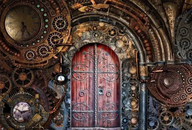 Doors have different sides of the story on either side of them.