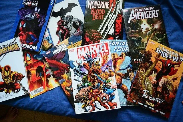 Marvel superhero comic books are great fun to read.