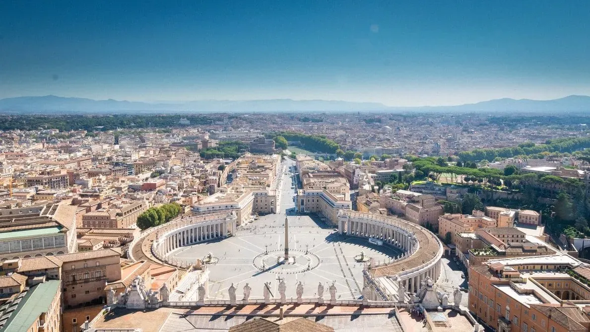 The Pope lives in the Vatican City which is a country within Italy.