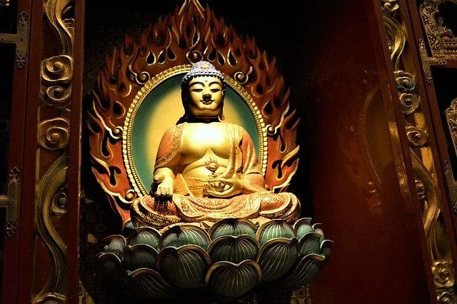 Lotus symbolism is tied to spiritualism.
