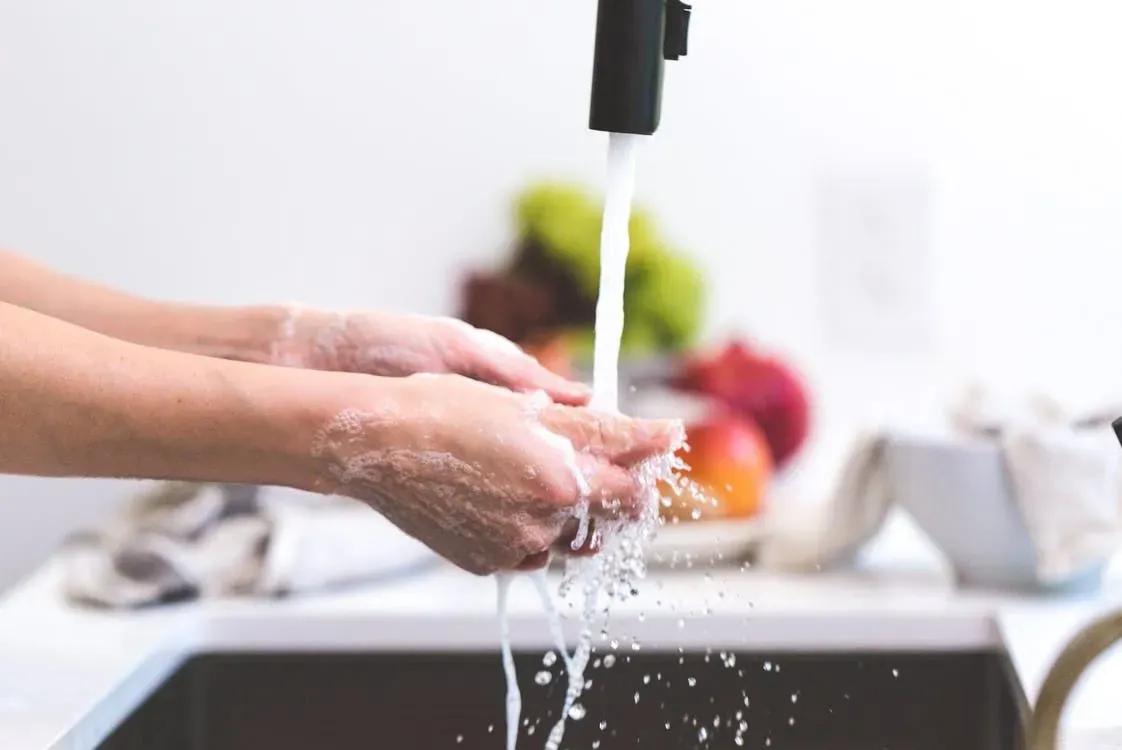 Washing your hands is a good habit to develop to make sure your baby does not come into contact with harmful bacteria.