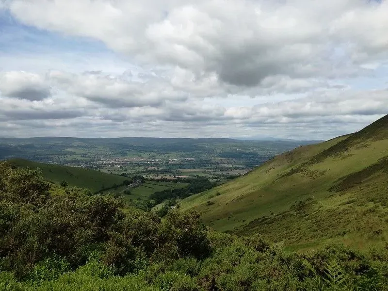 A view of the valley at Loggerheads Country Park.