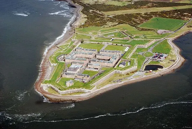 Aerial view of Fort George.