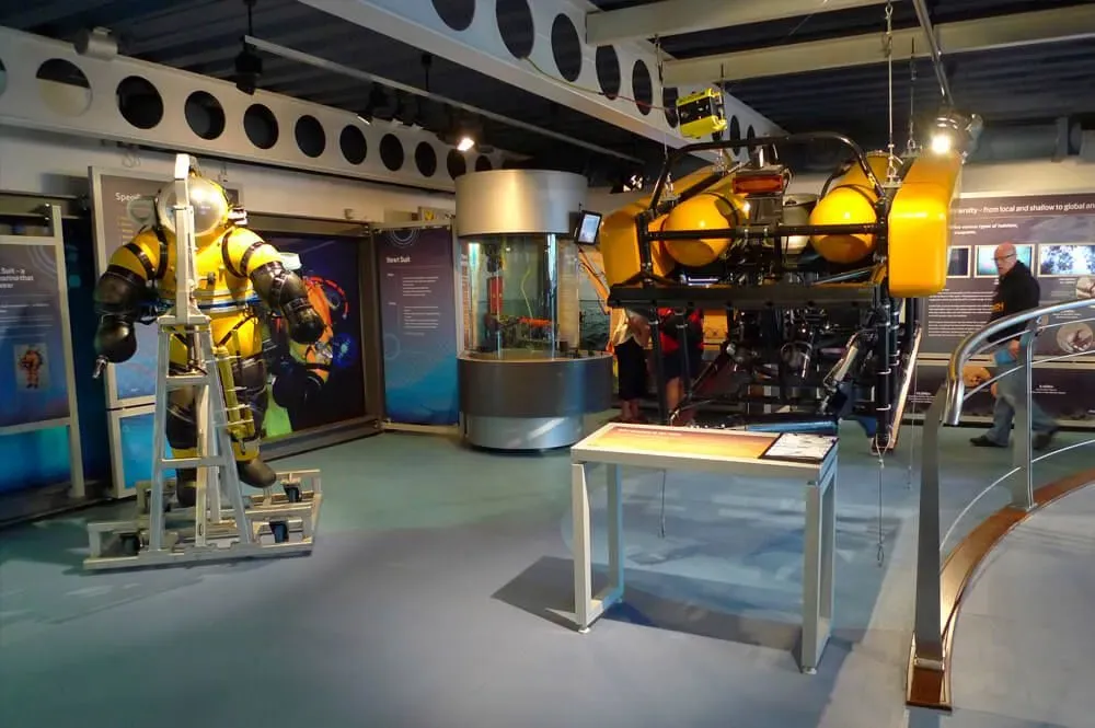 One of the exhibitions showing a variety of equipment.