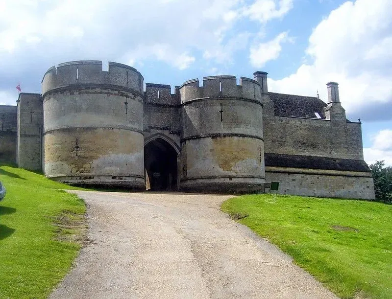 Entrance to 11th century Rockingham Castle.