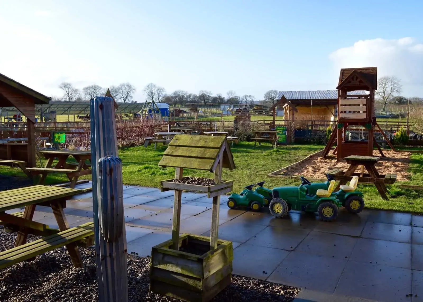 The Adventure Play Area at Northumberland Country Zoo.