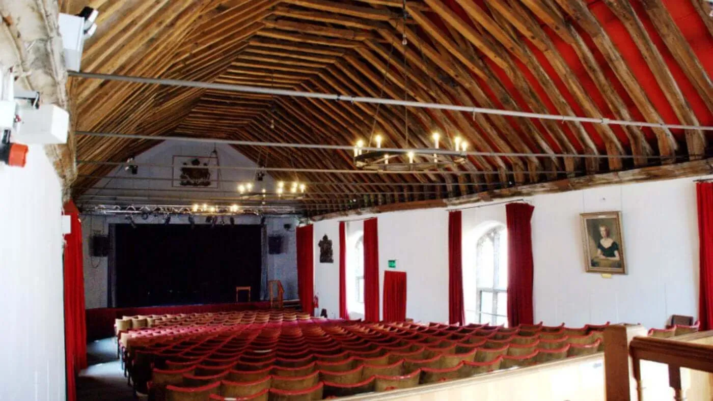 View of the inside of St George's Guildhall theatre.